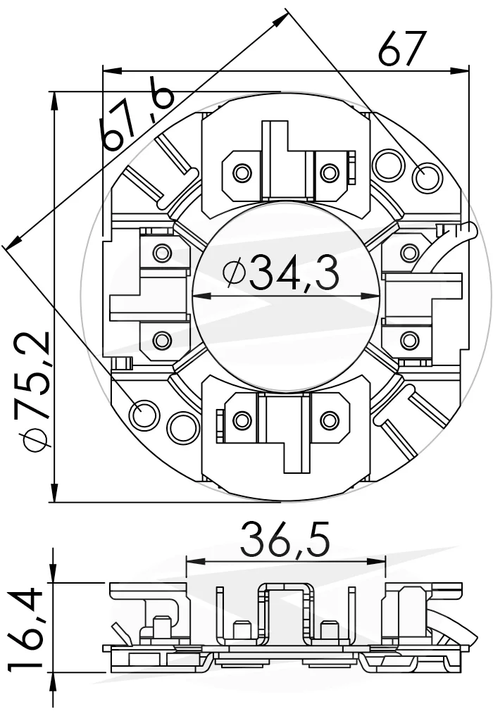 Porta Carbones para arrancador